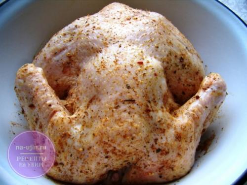 Курица в рукаве с яблоками. Курица с яблоками в рукаве