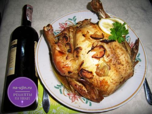 Курица в рукаве с яблоками. Курица с яблоками в рукаве