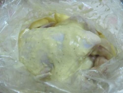 Курица в пакете