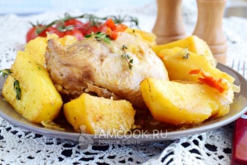 Курица с картошкой в пакете. Курица с картошкой в духовке в пакете для запекания