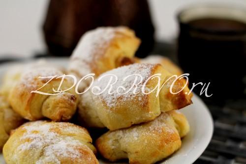 Рогалики с повидлом на сметане. Рогалики на сметане (пошаговые фото)