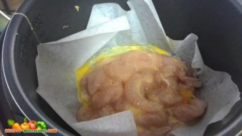 Куриная запеканка с овощами в мультиварке