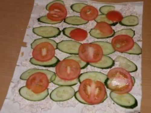 Лаваш с курицей и сыром