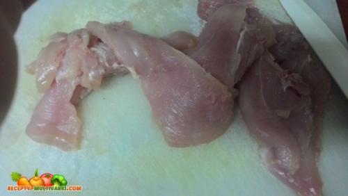 Куриная запеканка с овощами в мультиварке