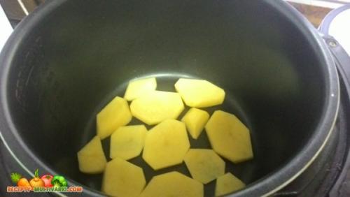 Куриная запеканка с овощами в мультиварке