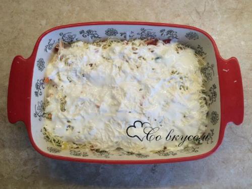 Сочная запеканка из куриного филе. Ингредиенты