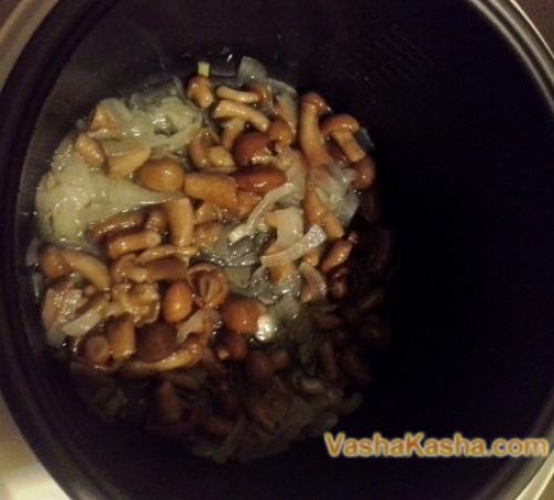 Перловка с грибами в мультиварке. Приготовление