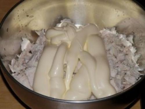 Лаваш с курицей и сыром