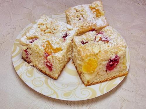 Рецепт пирога с фруктами на минералке. Ингредиенты: