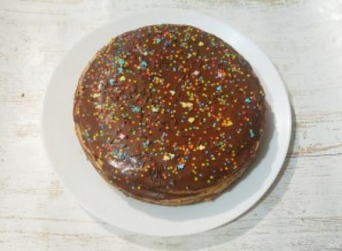 Торт медовик одним коржом. Медовый торт одним коржом