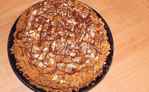 Бисквитный медовик со сметанным кремом: пошагово с фото