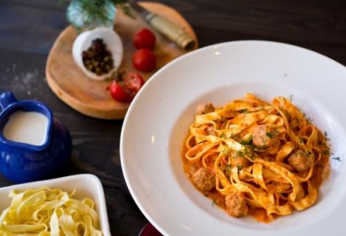 Фрикадельки с пастой в сливочном соусе. Рецепт пасты в сливочном соусе