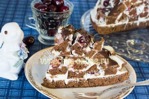 Торт Панчо с вишней на сковороде. Восторг от шоколадного Панчо с вишней — море удовольствия!