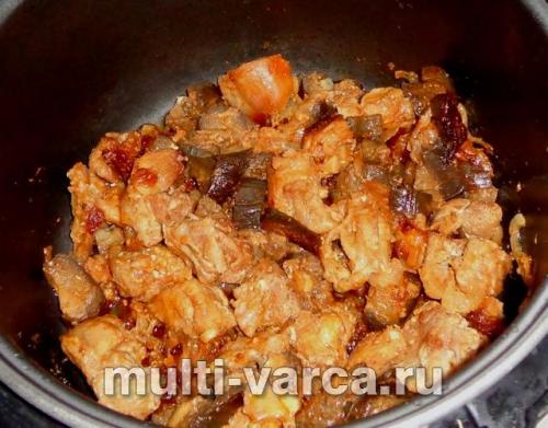 Куриная грудка с баклажанами в мультиварке. Курица с баклажанами в мультиварке
