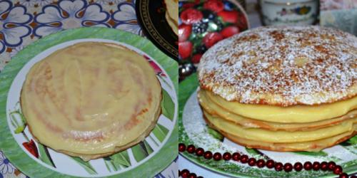 Рецепты тортов из жидкого теста. Быстрый торт из наливного теста «Пушинка»