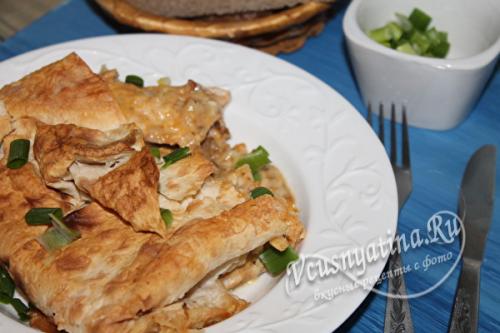 Лаваш с курицей в духовке. Курица в лаваше – необычное и вкусное блюдо