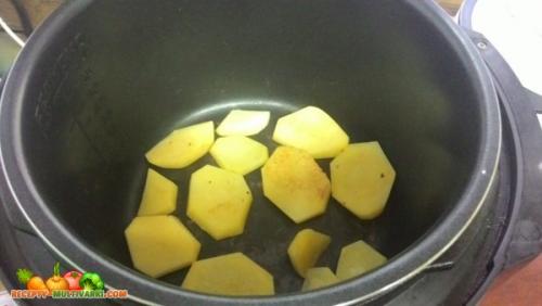 Куриная запеканка с овощами в мультиварке