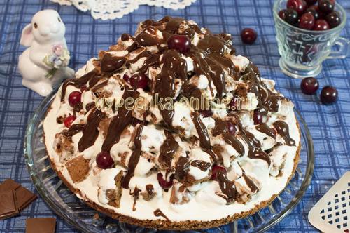 Торт Панчо с вишней на сковороде. Восторг от шоколадного Панчо с вишней — море удовольствия!