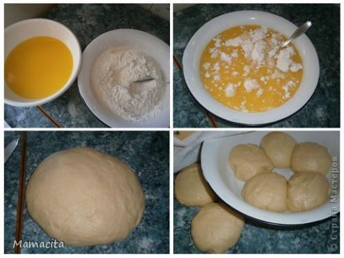 Пирожки с мясом тонкое тесто. 