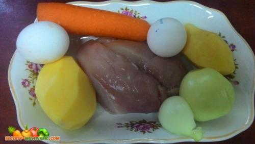 Куриная запеканка с овощами в мультиварке