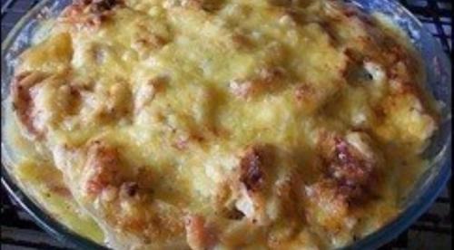 Картофельная запеканка с курицей и сыром