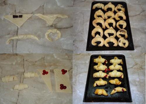 Формы из слоеного теста. Формы слоек: разные виды булочек. Часть 3