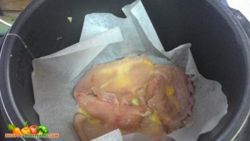 Куриная запеканка с овощами в мультиварке