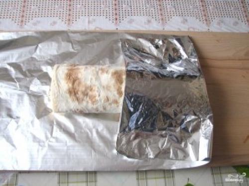 Рулеты из лаваша с крабовыми палочками