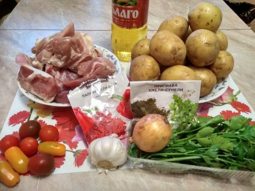 Мясо по грузински с картофелем. «Оджахури» — рецепт мяса с картошкой по-грузински