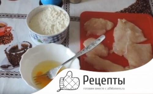 Куриная грудка в кляре на сковороде. Куриная грудка в простом кляре