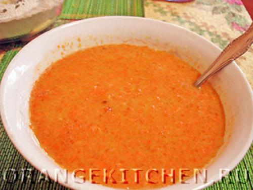 Постный морковный пирог без яиц