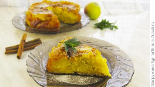 Итальянский яблочный пирог невидимый. Яблочный Пирог "Невидимый" тает во рту! Много яблок и мало теста!