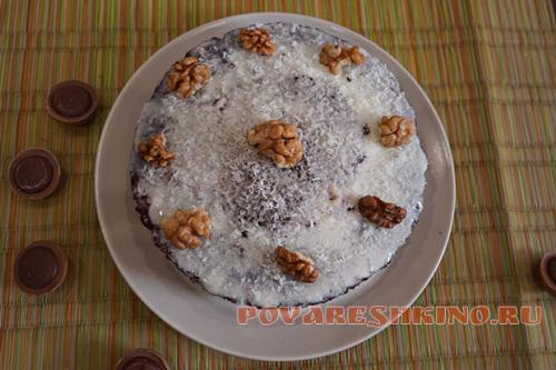 Торт в микроволновке без, какао. Инструкция