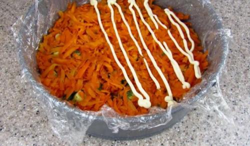 Салат перевертыш Грибная поляна с опятами. Салат Грибная поляна с шампиньонами из 7 слоев