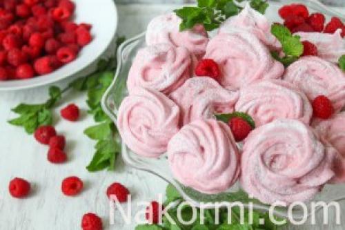 Малиновый зефир на пектине. Ингредиенты