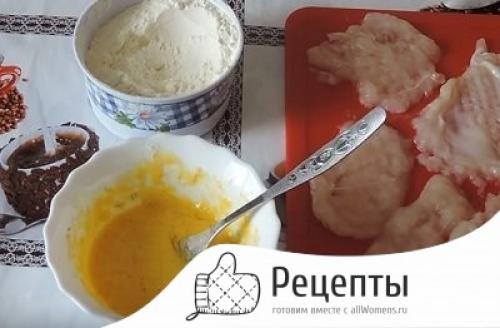 Куриная грудка в кляре на сковороде. Куриная грудка в простом кляре