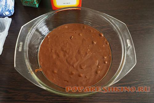 Торт в микроволновке без, какао. Инструкция