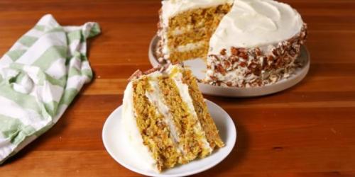 Влажный морковный торт.  Морковный торт со сливочным кремом от Марты Стюарт