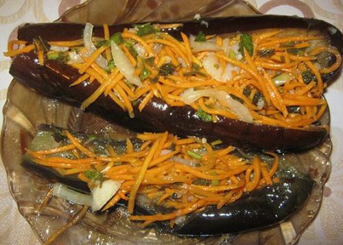 Солёные баклажаны под гнётом пошаговый рецепт. Соленые синенькие с морковью