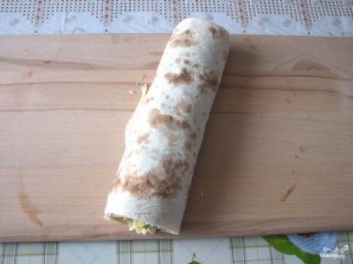 Рулеты из лаваша с крабовыми палочками