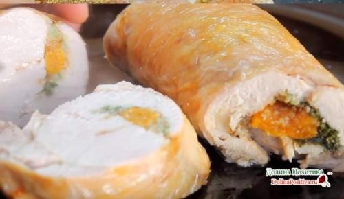Рулет из рубленого куриного мяса. Рулет из курицы пошагово в фольге в духовке