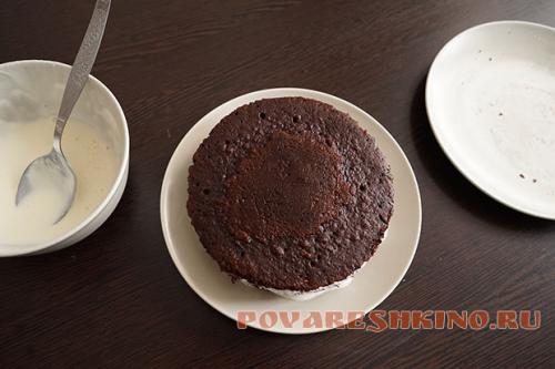 Торт в микроволновке без, какао. Инструкция