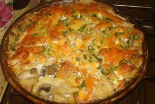 Картошка по-французски с фаршем: пошаговый рецепт