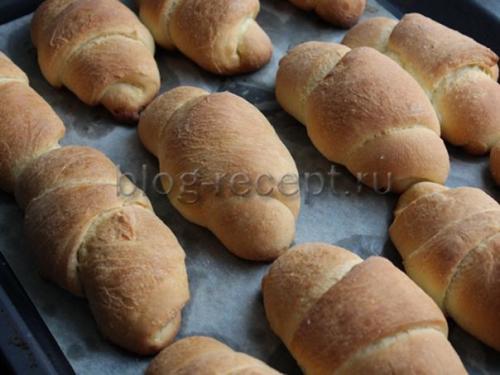 Рогалики на маргарине тают во рту. Ингредиенты: