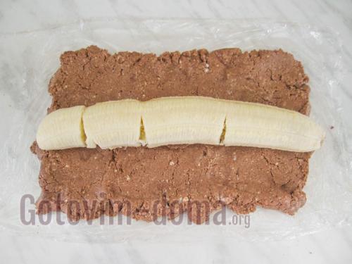 Творожно-банановый десерт без выпечки.