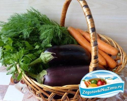 Рецепт « Фаршированные баклажаны на зиму с капустой»