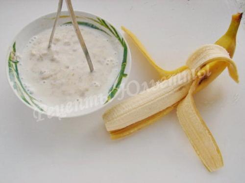 Банановый кекс на кефире