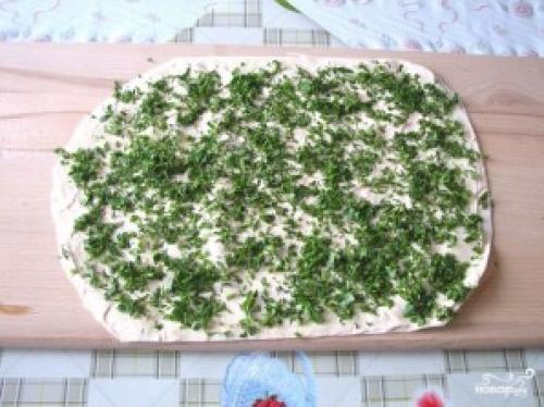 Рулеты из лаваша с крабовыми палочками