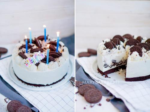 Творожный чизкейк без выпечки с печеньем орео. Чизкейк Орео без выпечки