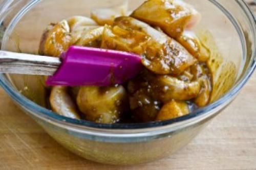 Курица, маринованная в соевом соусе